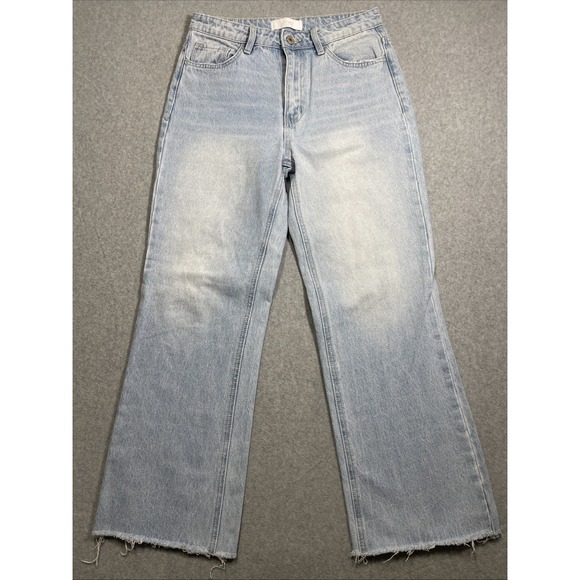 Vervet Blue Denim - VERVET Blue Women's High Rise Raw Hem Light Distressed Jeans - Size 27